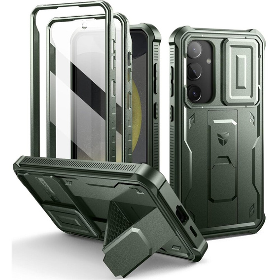 Pancéřové pouzdro pro Samsung Galaxy S24 Plus, Dexnor Full Body (Two Frames), zelené