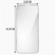 2x tvrzené sklo pro iPhone 15 Pro, ERBORD 9H Hard Glass na displeji