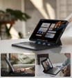 Magnetické pouzdro Dexnor s klávesnicí a touchpadem pro Samsung Galaxy Tab A9+