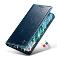 CASEME flipové pouzdro pro Samsung Galaxy S21 FE, Waxy Textured, modré