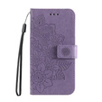 Klopové pouzdro pro Samsung Galaxy A13 4G, Mandala Flower, fialové