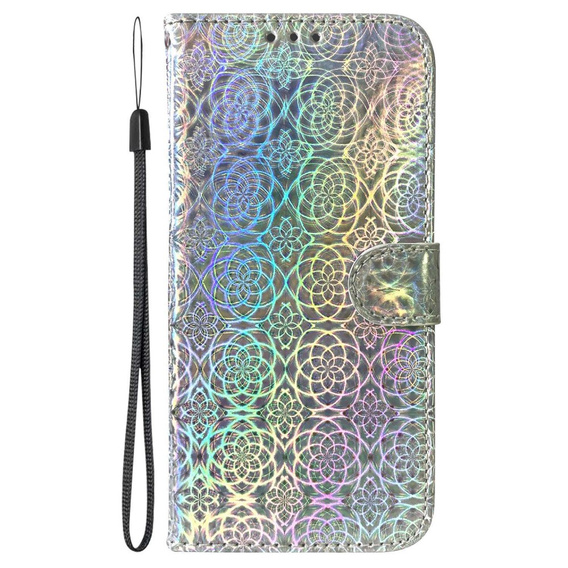 Klopové pouzdro pro Oppo A17, Wallet mandala, šedé