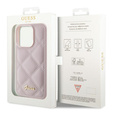 Pouzdro Guess Quilted Metal Logo pro iPhone 15 Pro