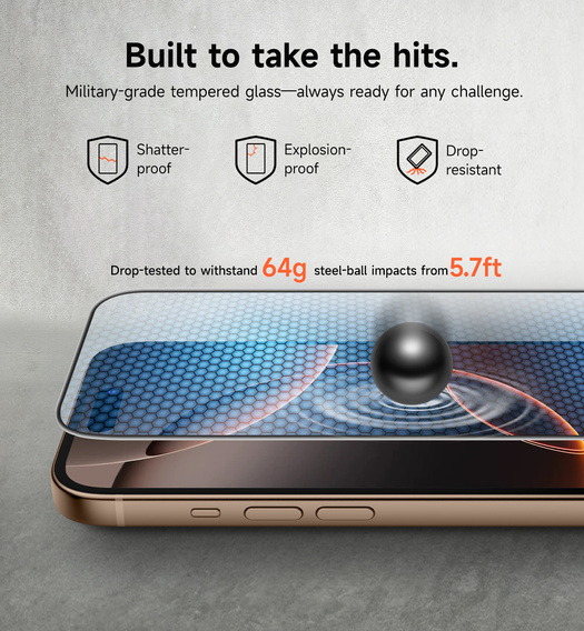 2x tvrzené sklo SURITCH pro iPhone 16 Pro Max