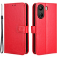 Klopové pouzdro pro Xiaomi Redmi 13C / Poco C65, Crazy Horse Wallet, červené