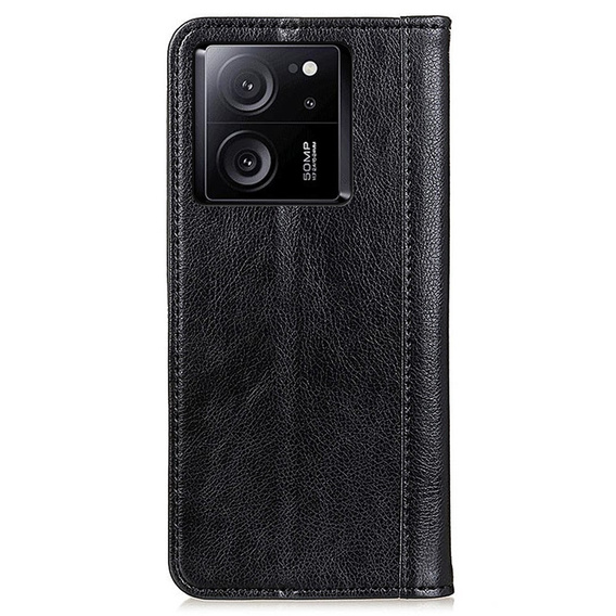 Pouzdro pro Xiaomi 13T / 13T Pro, Wallet Litchi Leather, černé