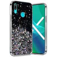 Pouzdro pro Huawei Y6 2019 / Honor 8A, Glittery, černé