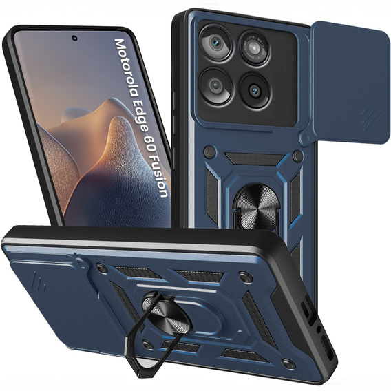 Pouzdro pro Motorola Edge 60 / 60 Fusion, CamShield Slide, modré