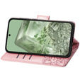 Klopové pouzdro pro Google Pixel 8A, Butterfly, růžové rose gold