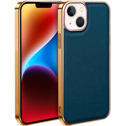 Pouzdro pro iPhone 14 Plus, Cowhide Leather, zelené