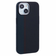 Pouzdro pro iPhone 15, Carbon Fiber MagSafe, černá / modrá