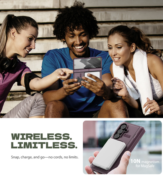 Pouzdro Dexnor Magnetic s dvojitými stojánky pro Samsung Galaxy Z Fold7