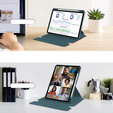 Pouzdro s klávesnicí pro iPad Pro 11" 2024 (5 gen.), Rotary 360° Leather, tmavě zelené