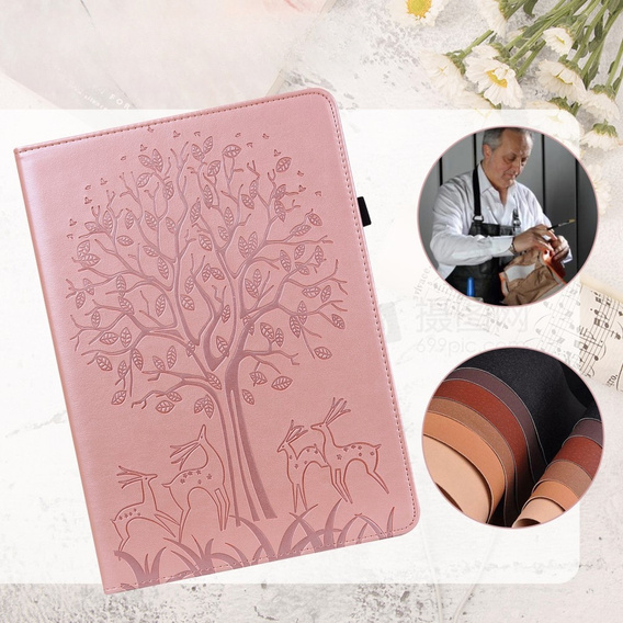 Flipové pouzdro pro Huawei MatePad SE 10.4, tree, růžové rose gold