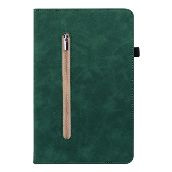 Pouzdro pro Lenovo Tab P11 Gen 2, Wallet Pen Slot, zelené