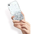 Pouzdro pro iPhone 7/8/SE 2020/SE 2022, Glittery, průhledné