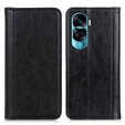 Pouzdro pro Honor 90 Lite 5G, Wallet Litchi Leather, černé