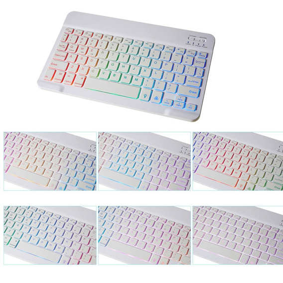 Pouzdro + klávesnice Galaxy Tab S7+ Plus / S8+ Plus /S7 FE T730 T733, Pen Slot, mincovní