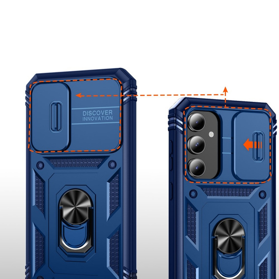 Pouzdro pro Samsung Galaxy S23 FE, CamShield Slide, modré