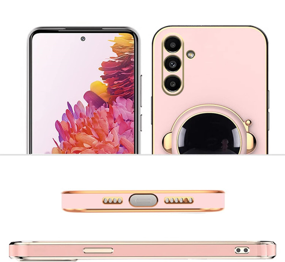 Pouzdro pro Samsung Galaxy A56 5G, Astronaut, růžové