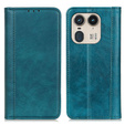 Flipové pouzdro pro Motorola Edge 50 Ultra, Split Leather, zelené