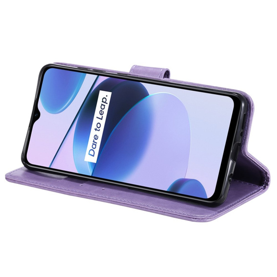 Klopové pouzdro pro Realme C35, Mandala, modré