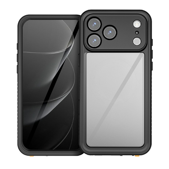 Pouzdro pro iPhone 17 Pro Max, vodotěsné IP68 Redpepper, černé