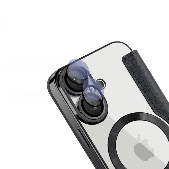 Klopové pouzdro pro iPhone 16, RFID Wallet MagSafe CamShield, černé