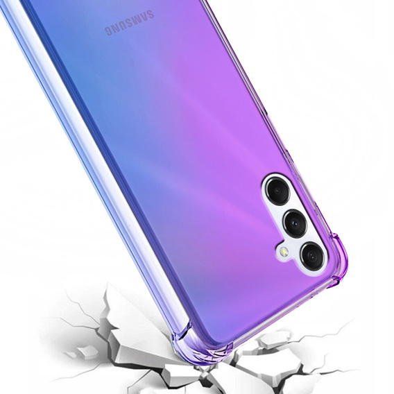Pouzdro pro Samsung Galaxy M34 5G, Gradient Dropproof, Fialová / modrá