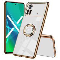 Pouzdro pro Xiaomi Poco X4 Pro 5G, Electro Ring, bílé