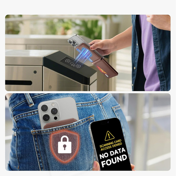 Magnetická peněženka s lokalizací, NFC a kolébkou pro iPhone 16 Pro