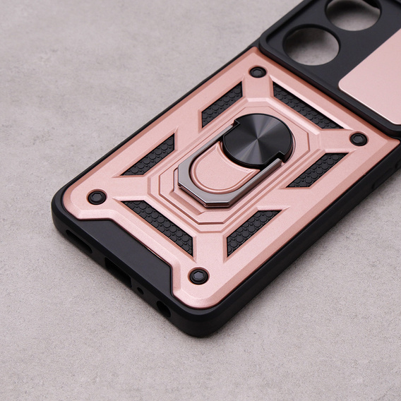 Pouzdro pro Oppo A98 5G, CamShield Slide, růžové rose gold