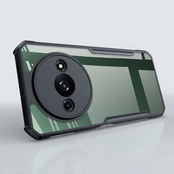 Pouzdro pro Xiaomi Redmi A3, s magnetickou fólií, transparentní / černé