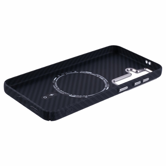 Pouzdro pro Samsung Galaxy S25+ Plus, Carbon Fiber MagSafe, černé