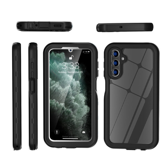 Vodotěsné pouzdro IP68 pro Samsung Galaxy A15 5G, Redpepper, černé