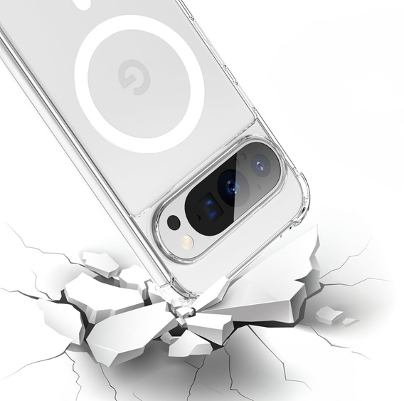 Pouzdro pro Google Pixel 9 / 9 Pro, Dropproof MagSafe, průhledné
