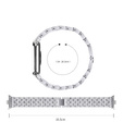 Diamantový náramek pro Xiaomi Smart Band 8 Pro, stříbrný