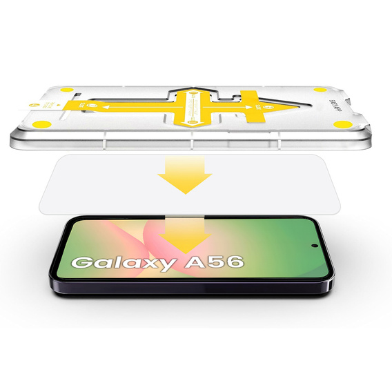 2x tvrzené sklo pro Samsung Galaxy S25 Edge, ERBORD Easy App Full Screen Protector