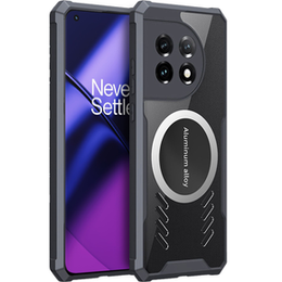 Pouzdro pro OnePlus 11 5G, s magnetickou fólií, transparentní / černé