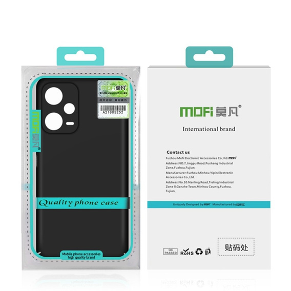 Pouzdro MOFI Slim pro Xiaomi Redmi Note 12 Pro+ 5G, černé
