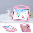 Dětské pouzdro pro iPad Air 10.9" 2022/2020 (5/4 gen.) / Pro 11" 2022/2021/2020 (4/3/2 gen.), Cute Patterns, se stojánkem, růžové