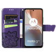 Klopové pouzdro pro Motorola Moto G32, Butterfly, fialové