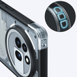 Pouzdro pro Nothing Phone 3A Pro, Fusion Hybrid, transparentní / černé