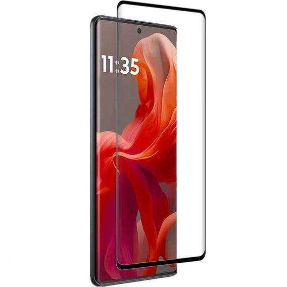 3D tvrzené sklo pro Motorola Moto G85, černý rámeček