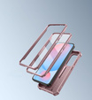 Pancéřové pouzdro pro Samsung Galaxy S24 FE, Dexnor Full Body (Two Frames), růžové rose gold