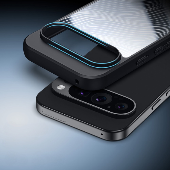 Pouzdro DuxDucis pro Google Pixel 9 / Google Pixel 9 Pro, Aimo case, transparentní / černé