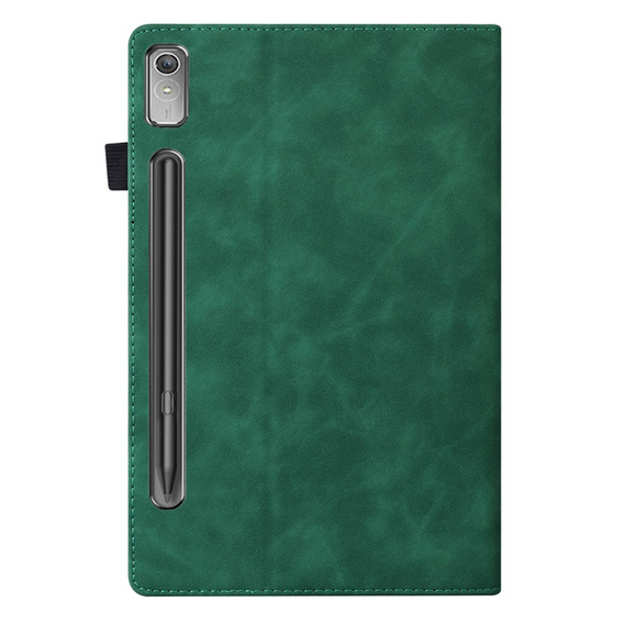 Pouzdro pro Lenovo Tab P12, Classic, s prostorem pro stylus, zelené