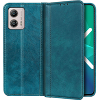 Flipové pouzdro pro Motorola Moto G53 / G23 / G13, Split Leather, zelené