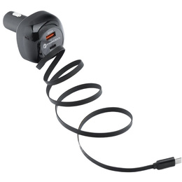 Autonabíječka Forcell F-Energy Alu se svinutým kabelem USB-C 75 W