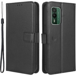 Klopové pouzdro pro Nokia Nokia XR21, Wallet Smart Magnet, černé